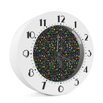 Christmas Party Elements Pattern Print Alarm Clock