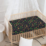 Christmas Party Elements Pattern Print Baby Crib Sheet