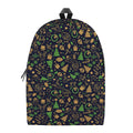 Christmas Party Elements Pattern Print School Backpack