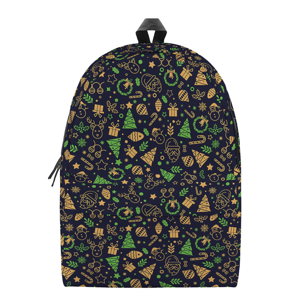 Christmas Party Elements Pattern Print Backpack
