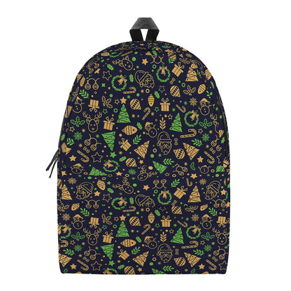 Christmas Party Elements Pattern Print Backpack
