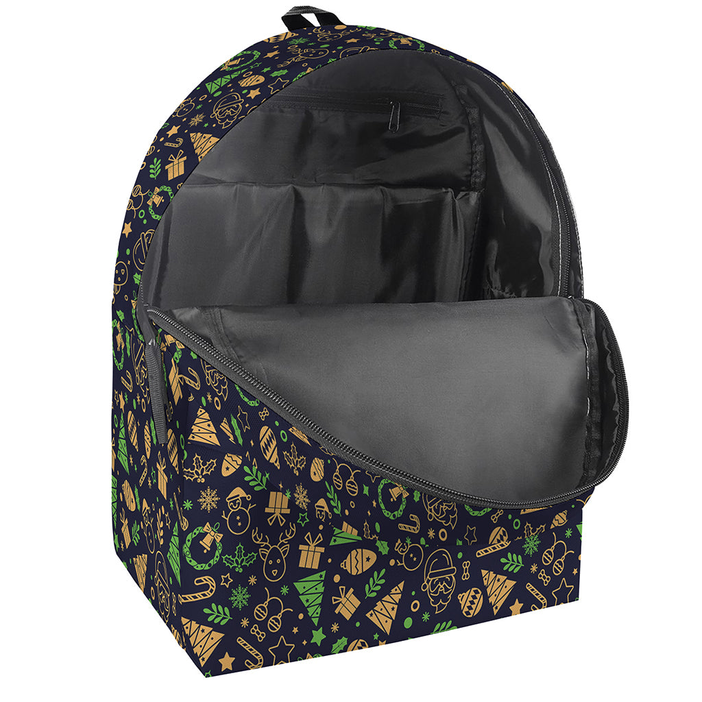 Christmas Party Elements Pattern Print Backpack