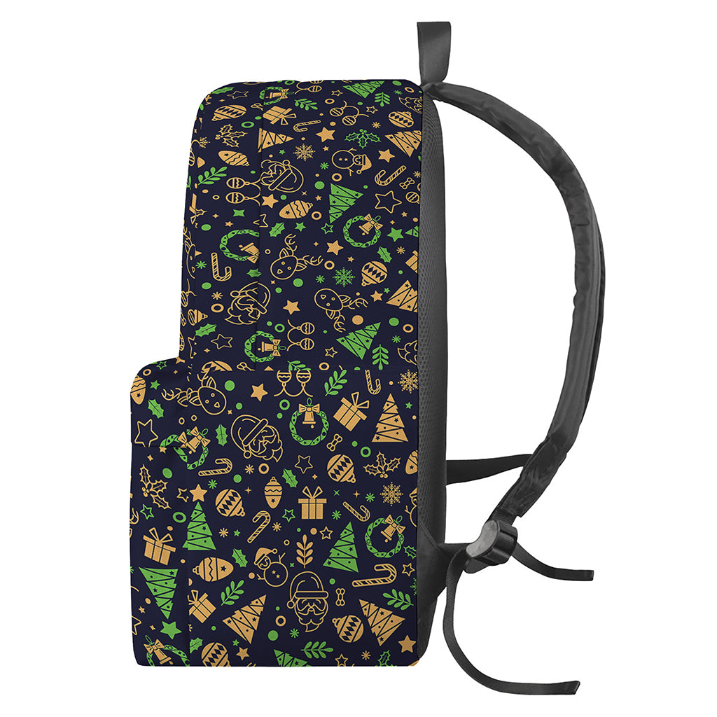 Christmas Party Elements Pattern Print Backpack