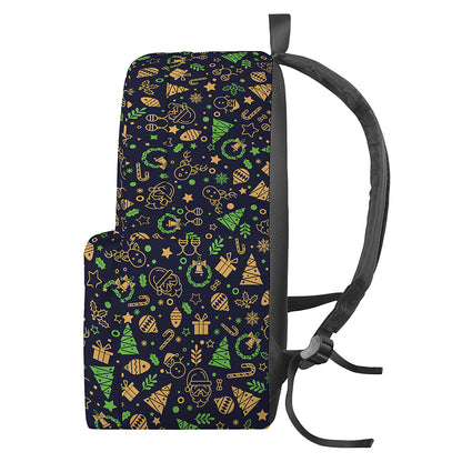 Christmas Party Elements Pattern Print Backpack