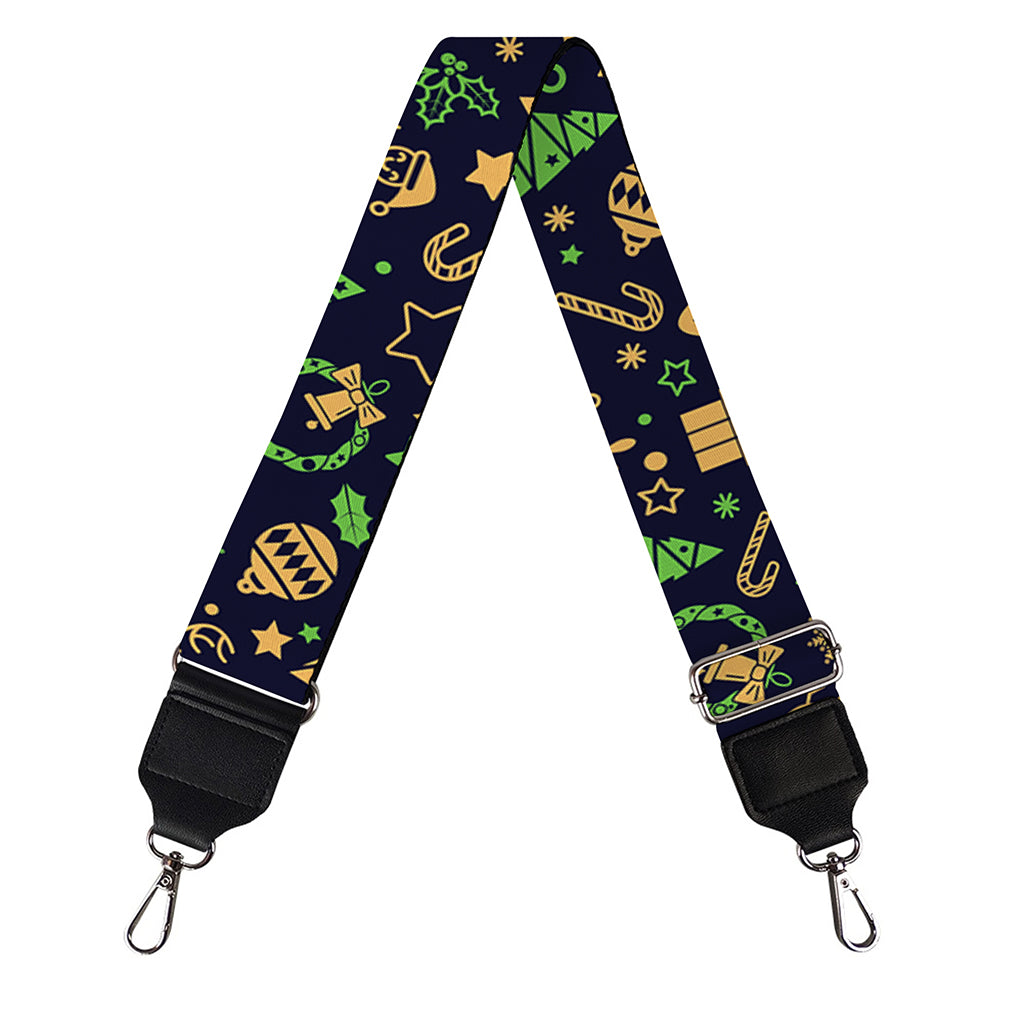 Christmas Party Elements Pattern Print Bag Strap