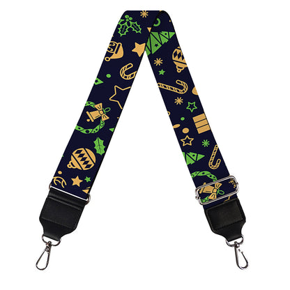 Christmas Party Elements Pattern Print Bag Strap