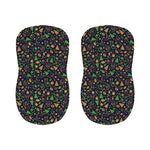 Christmas Party Elements Pattern Print Bar Stool Covers