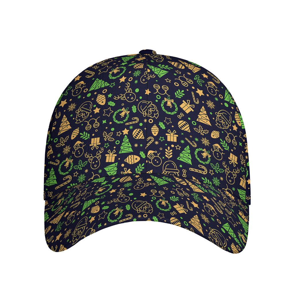 Christmas Party Elements Pattern Print Baseball Cap