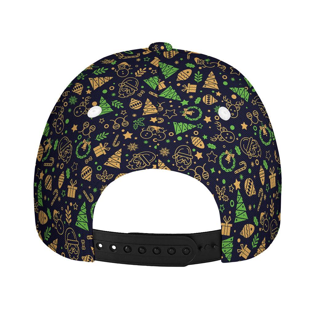 Christmas Party Elements Pattern Print Baseball Cap