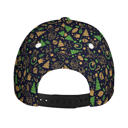 Christmas Party Elements Pattern Print Baseball Cap
