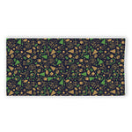 Christmas Party Elements Pattern Print Beach Towel