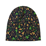 Christmas Party Elements Pattern Print Beanie