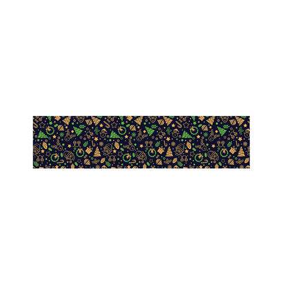 Christmas Party Elements Pattern Print Bed Runner