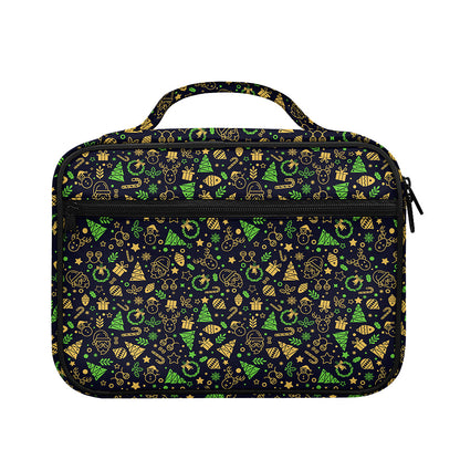 Christmas Party Elements Pattern Print Briefcase Bible Bag