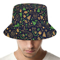 Christmas Party Elements Pattern Print Bucket Hat