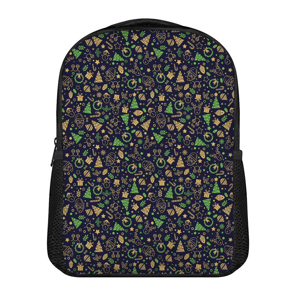 Christmas Party Elements Pattern Print Casual Backpack