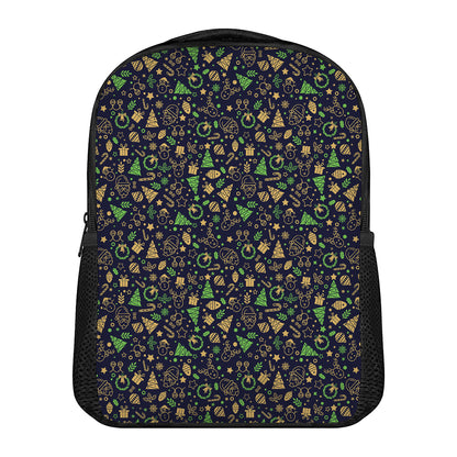 Christmas Party Elements Pattern Print Casual Backpack