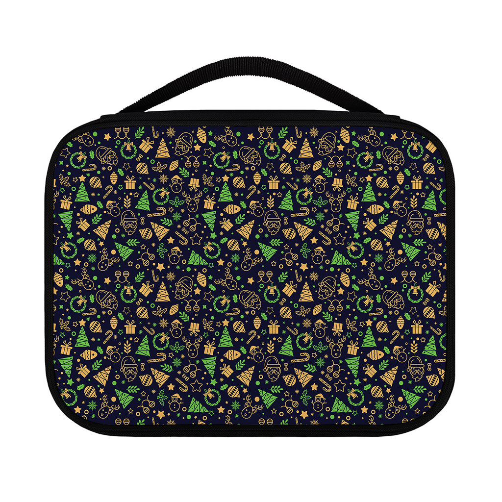 Christmas Party Elements Pattern Print Classic Bible Case