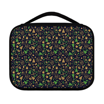 Christmas Party Elements Pattern Print Classic Bible Case