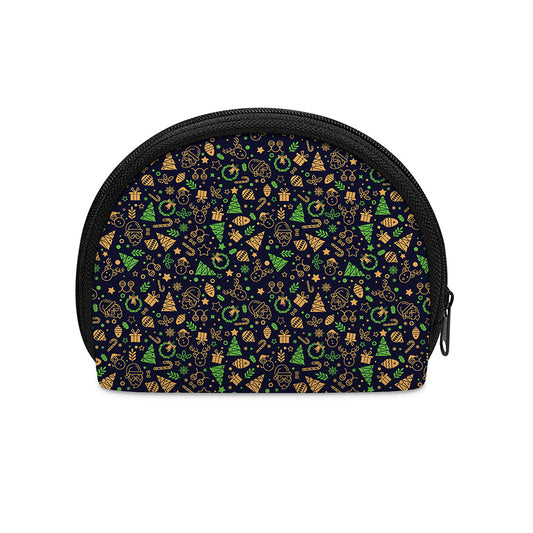 Christmas Party Elements Pattern Print Coin Purse