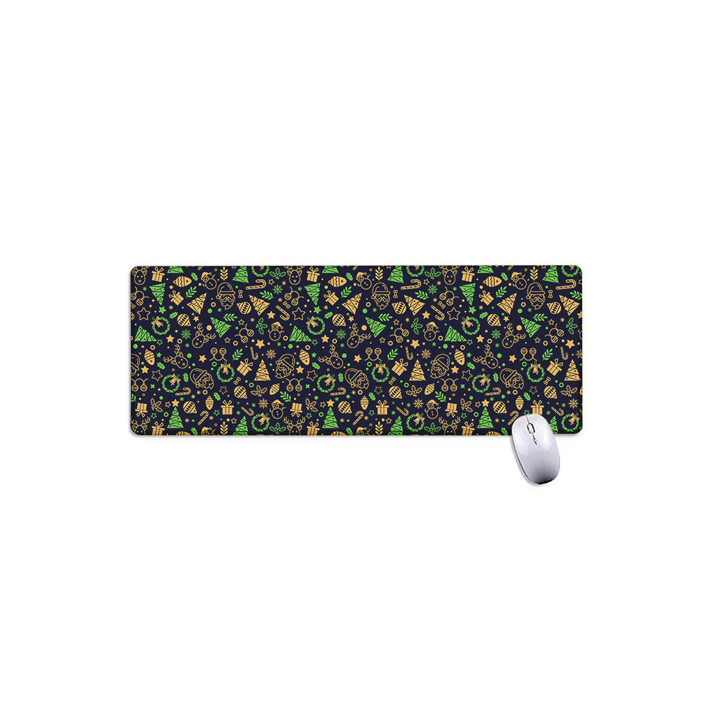 Christmas Party Elements Pattern Print Extended Mouse Pad