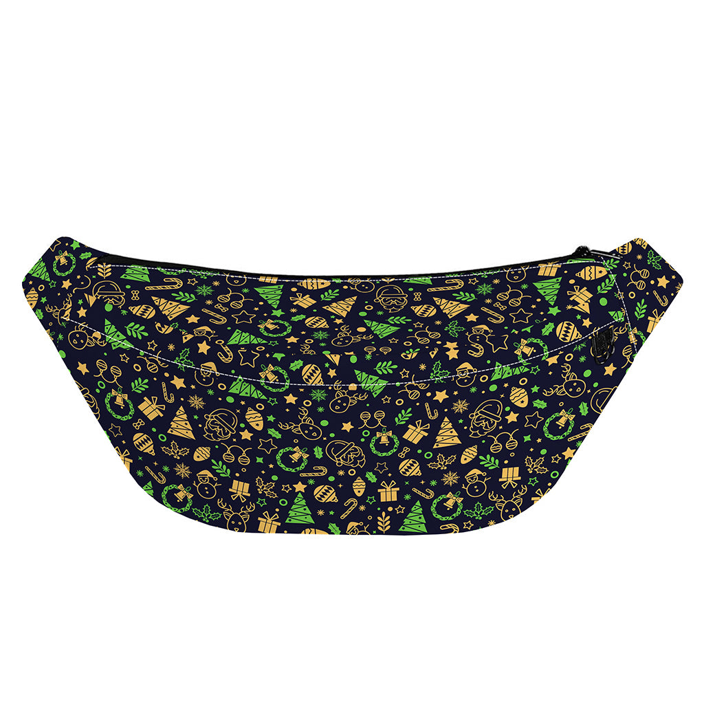 Christmas Party Elements Pattern Print Fanny Pack
