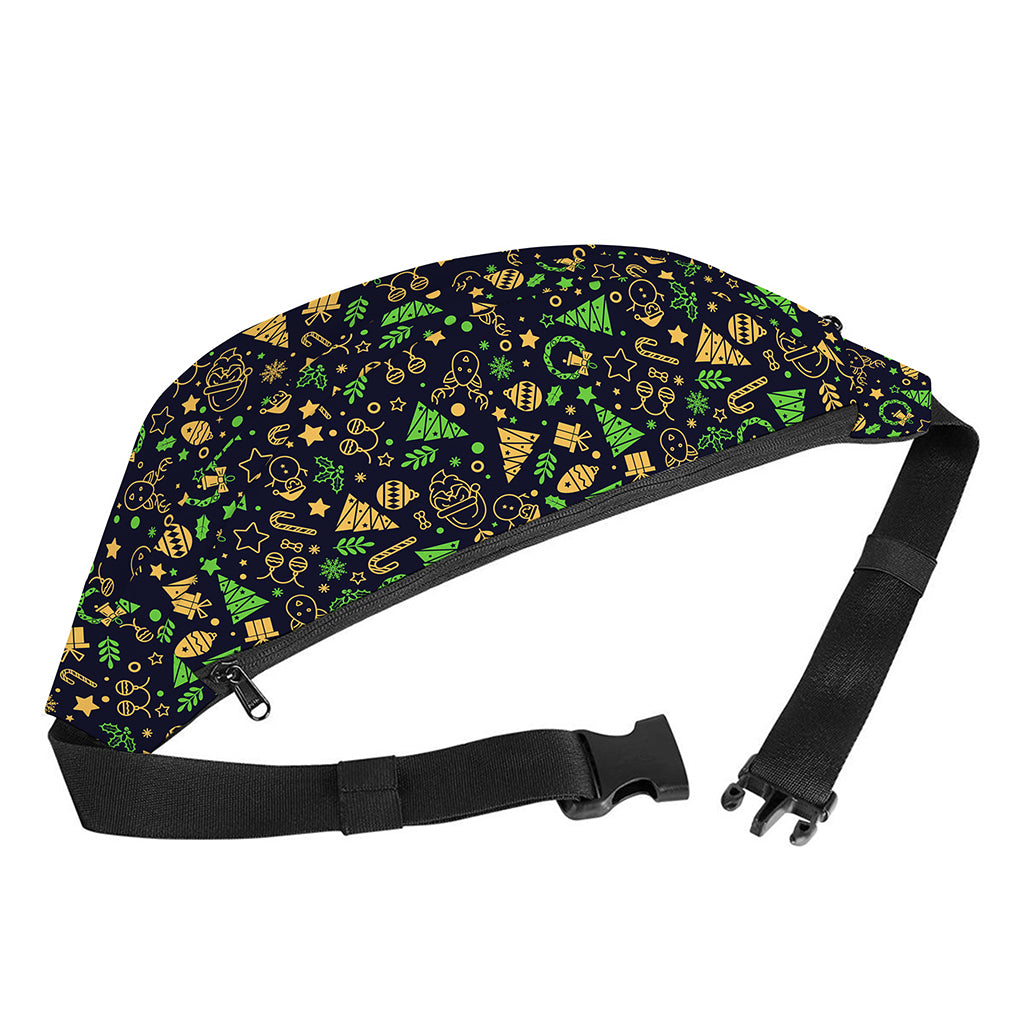Christmas Party Elements Pattern Print Fanny Pack