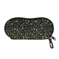 Christmas Party Elements Pattern Print Glasses Case