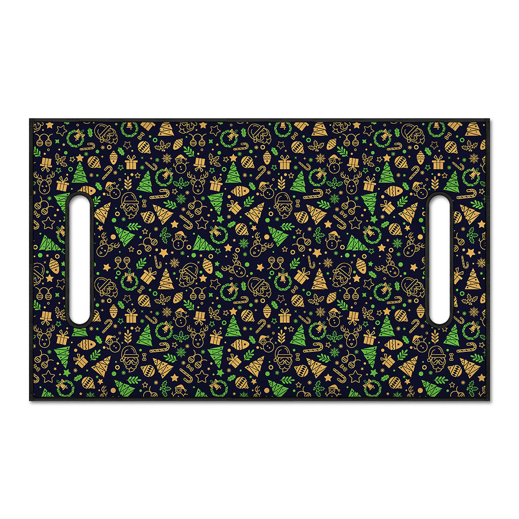 Christmas Party Elements Pattern Print Golf Cart Seat Cover