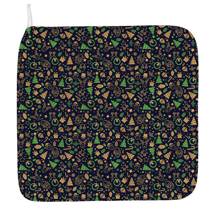 Christmas Party Elements Pattern Print Hand Towel