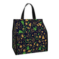 Christmas Party Elements Pattern Print Insulated Lunch Tote