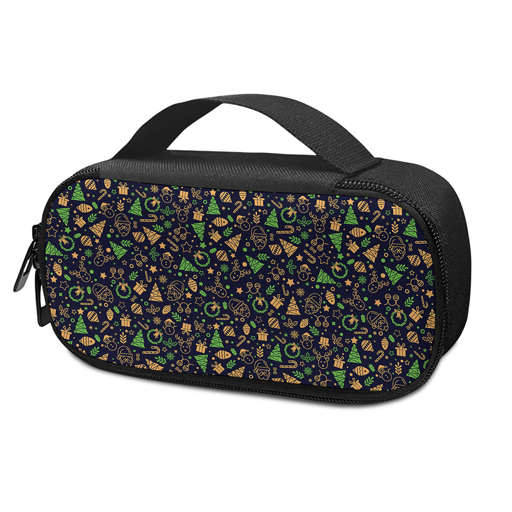 Christmas Party Elements Pattern Print Insulin Cooler Travel Case