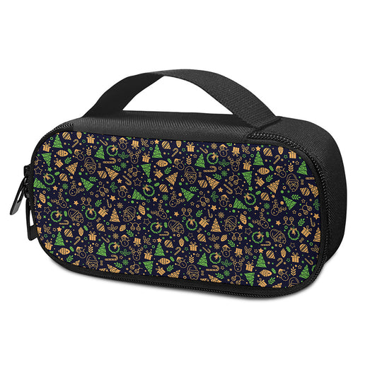 Christmas Party Elements Pattern Print Insulin Cooler Travel Case