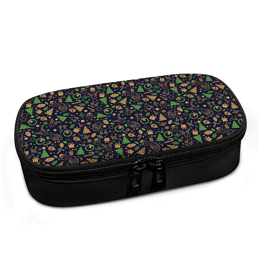 Christmas Party Elements Pattern Print Insulin Cooler Travel Case