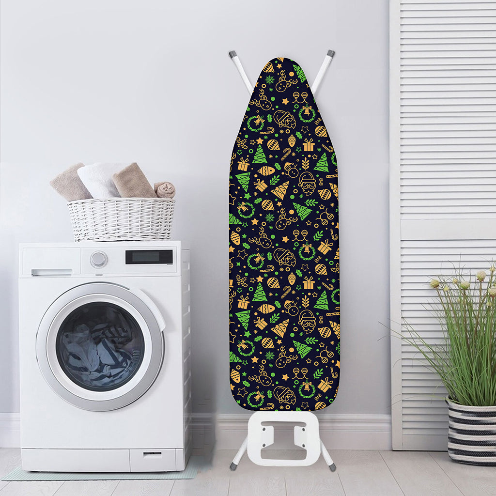 Christmas Party Elements Pattern Print Ironing Board Cover