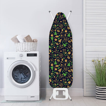Christmas Party Elements Pattern Print Ironing Board Cover