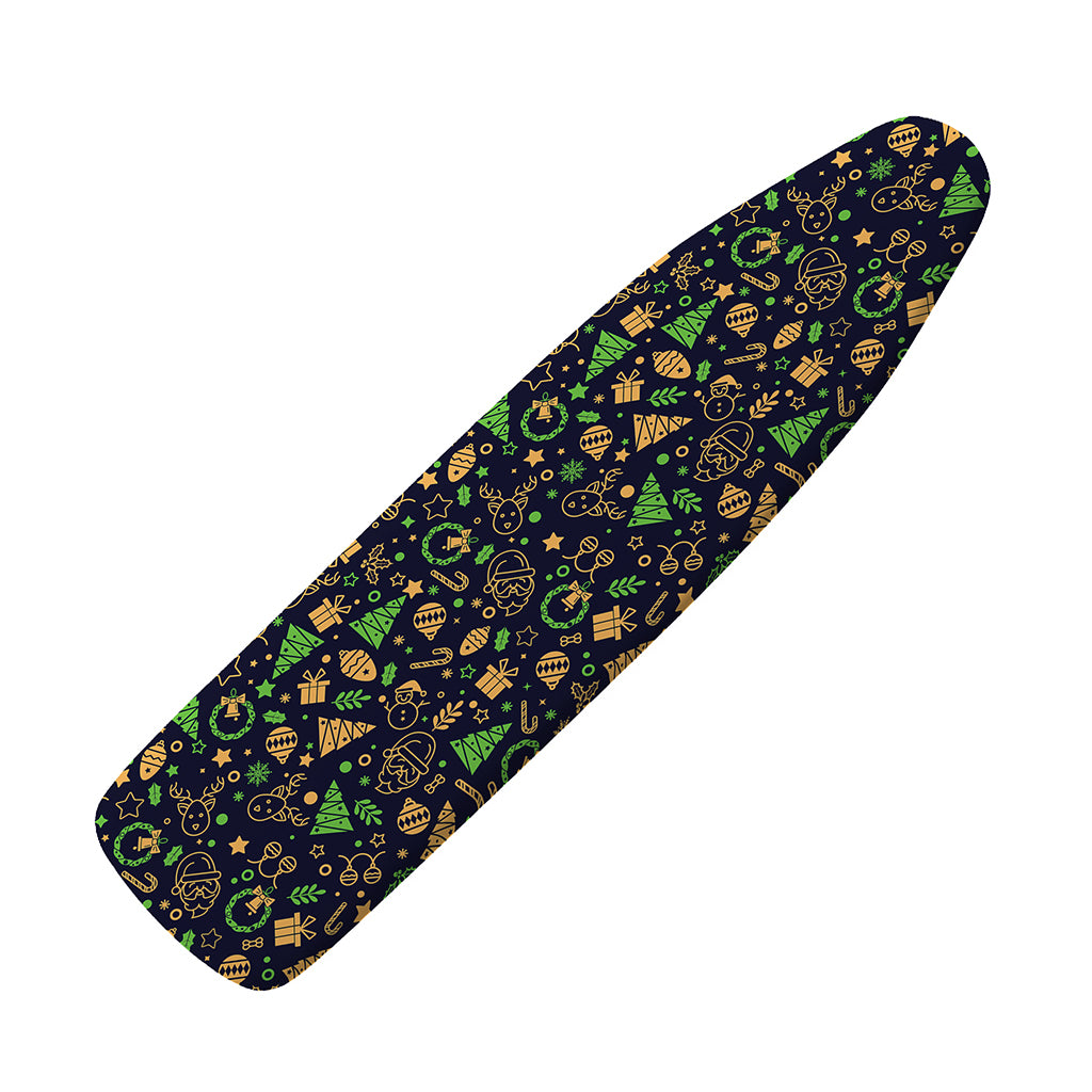 Christmas Party Elements Pattern Print Ironing Board Cover