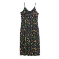 Christmas Party Elements Pattern Print Jersey Midi Cami Dress