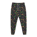 Christmas Party Elements Pattern Print Jogger Pants