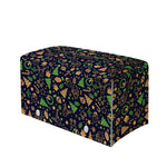 Christmas Party Elements Pattern Print Leather Tissue Box Cover