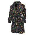 Christmas Party Elements Pattern Print Men's Bathrobe