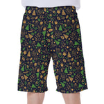 Christmas Party Elements Pattern Print Men's Beach Shorts