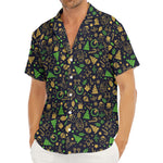 Christmas Party Elements Pattern Print Men's Deep V-Neck Shirt