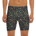 Christmas Party Elements Pattern Print Men's Long Boxer Briefs
