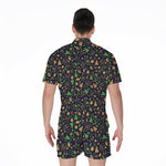 Christmas Party Elements Pattern Print Men's Rompers