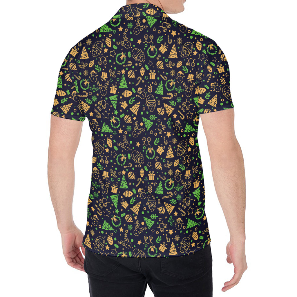 Christmas Party Elements Pattern Print Men's Shirt