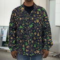Christmas Party Elements Pattern Print Men's Shirt Jacket