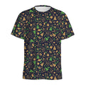 Christmas Party Elements Pattern Print Men's Athletic T-Shirt