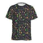 Christmas Party Elements Pattern Print Men's Sports T-Shirt