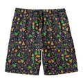 Christmas Party Elements Pattern Print Men's Swim Trunks